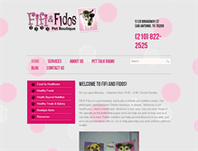 Tablet Screenshot of fifiandfidos.com